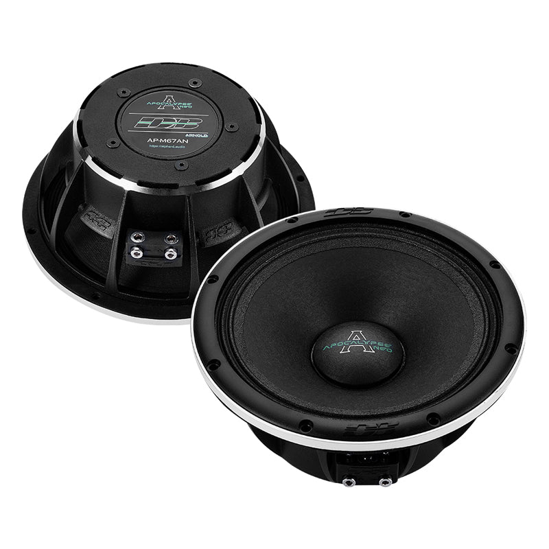 Deaf Bonce Apocalypse AP-M67AN 6.5" 300W RMS Arnold Neo Midrange Speakers (Pair)