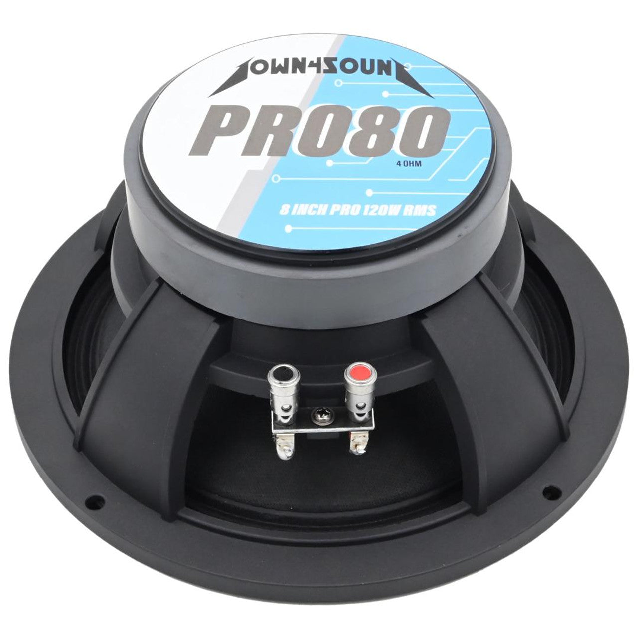 Down4Sound D4S-PRO804 8" 120W RMS Midrange Speaker (Single)