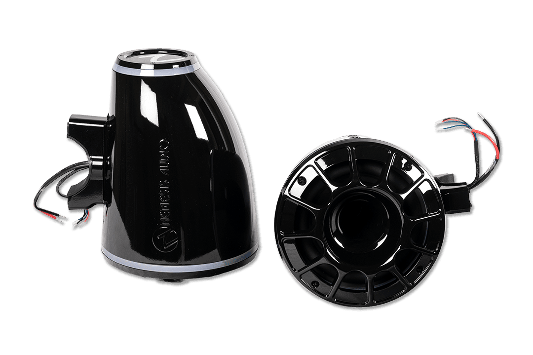 Nemesis Audio WAKE-6.5 6.5" Marine Tower Speakers 300W w/ RGB Lighting & Horn Loaded Drivers