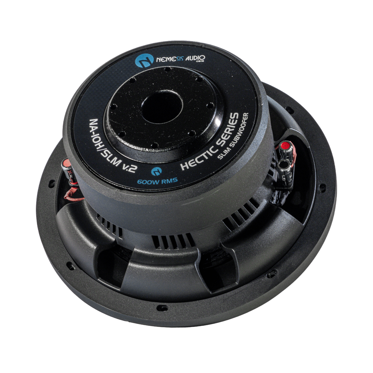 Nemesis Audio NA-10HSLM v.2 10" 600W RMS Shallow Mount Subwoofer DVC 4-Ohm