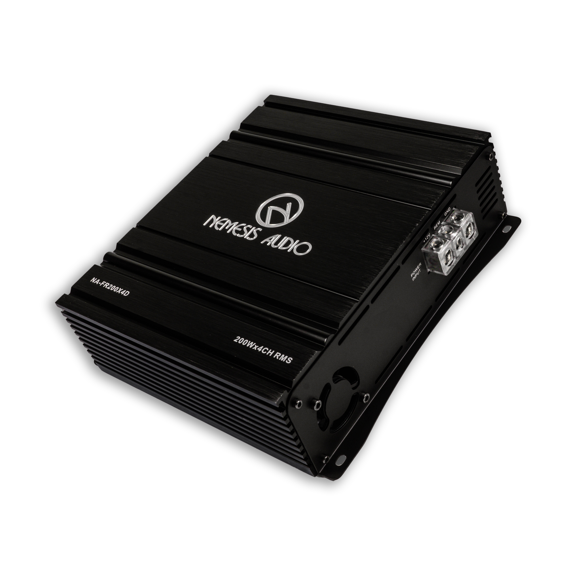 Nemesis Audio NA-FR200X4D Full-Range Class D 4-Channel Monoblock Car A Nemesis Audio NA-FR200X4D Full-Range Class D 4-Channel Monoblock Car A