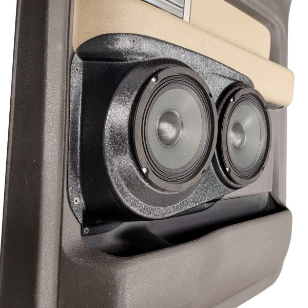 Custom Speaker Pods Dual 6.5″ Speaker Pods for the Rear Door of a 09-14 Ford F-150 Crew Cab