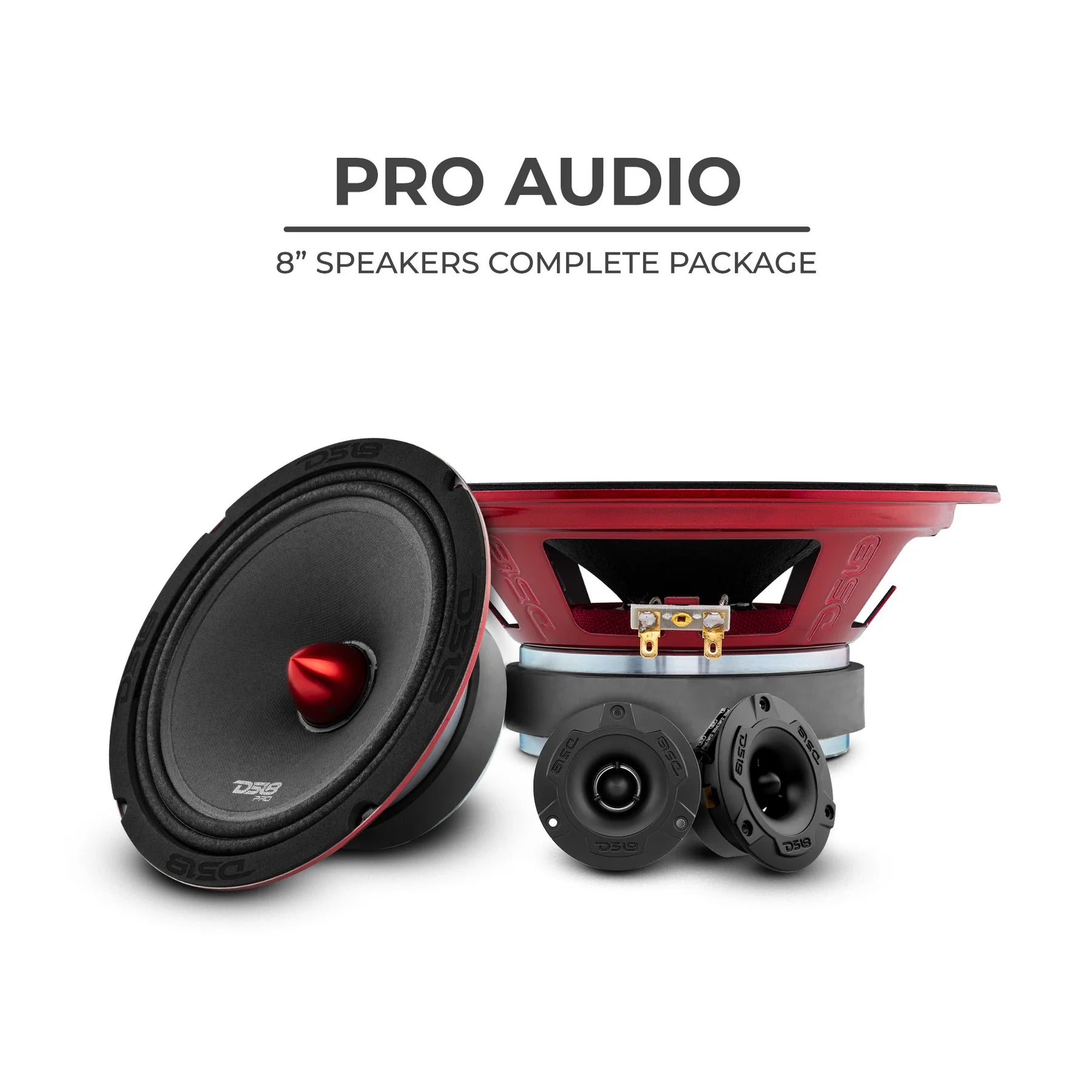 DS18 PRO-X8.4BMPK Pair of PRO-X8.4BM & a Pair of PRO-TW1X/BK Package