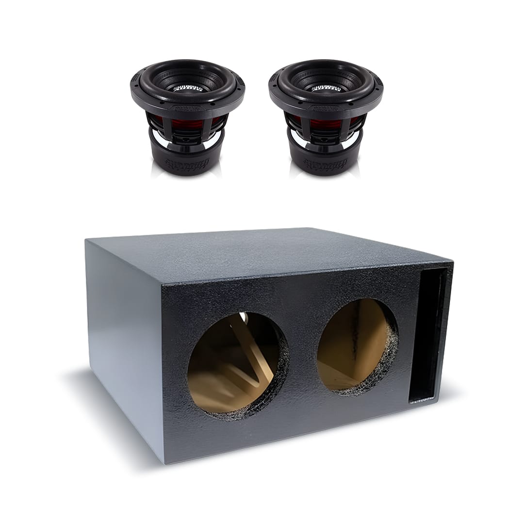 フドウタキング 2) Sundown Audio X8 v4 & Universal Fit Ported Dual 8