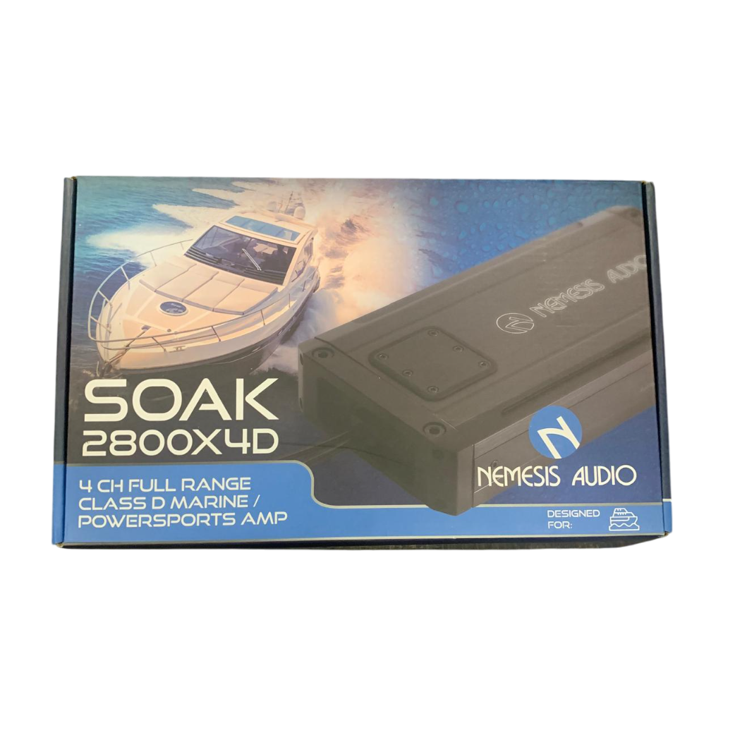 Nemesis Audio SOAK-2800X4D 4-Channel Marine Amplifier