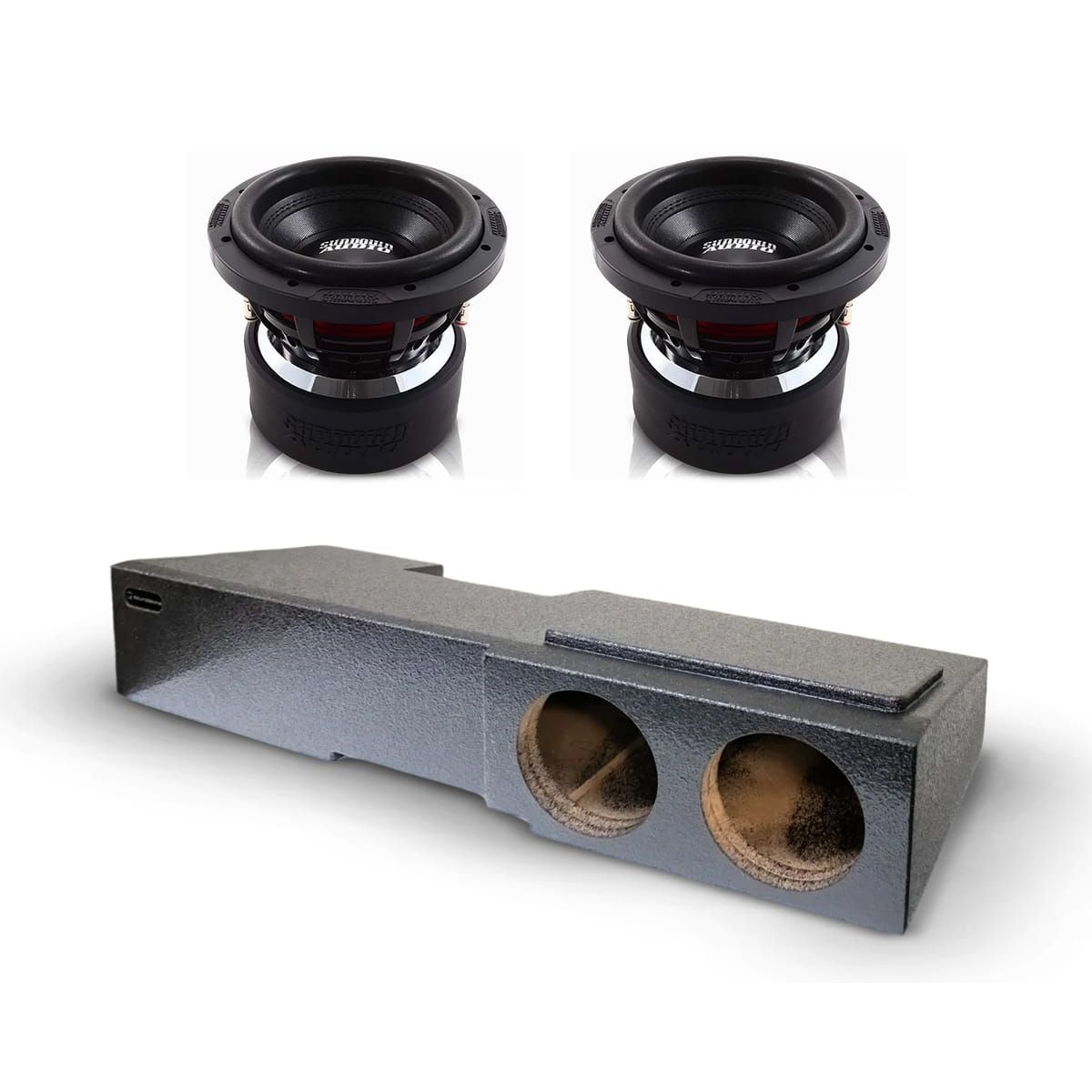 2) Sundown Audio X8 v4 & Chevy Crew Cab 14-18 Dual 8