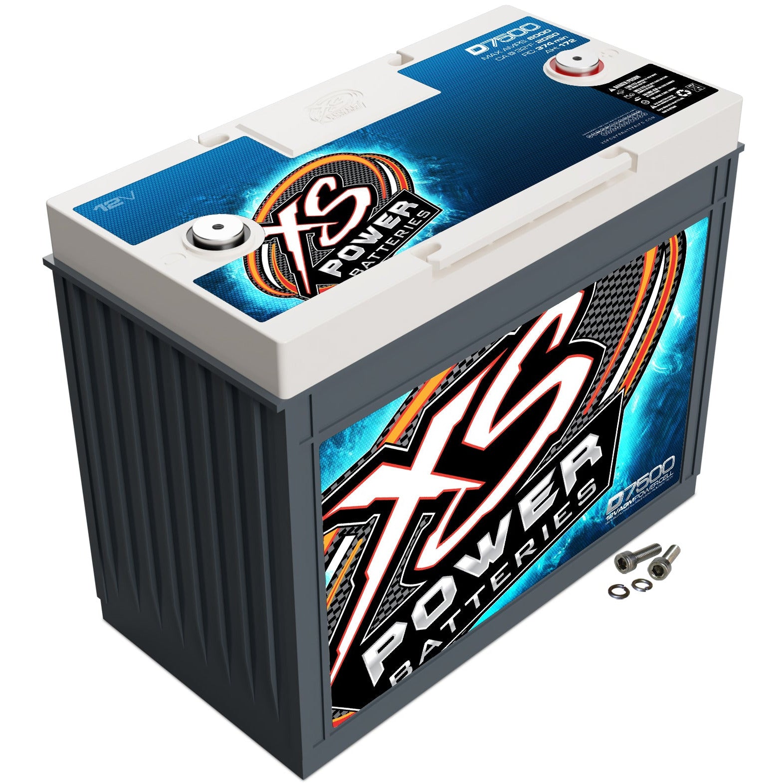 XS Power D7500 140 AH 6000 Watts AGM Power Cell 12-Volt Battery