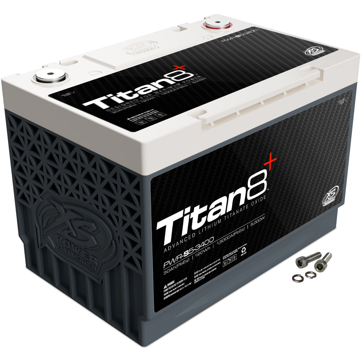 XS Power Titan8 PWR-S5-3400 10 AH 5000 Watts Lithium 12-Volt Battery
