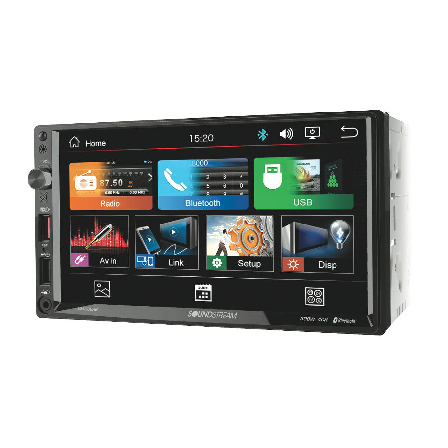 Soundstream VM-700HB 7" Double-Din Head Unit Digital Media Receiver Me