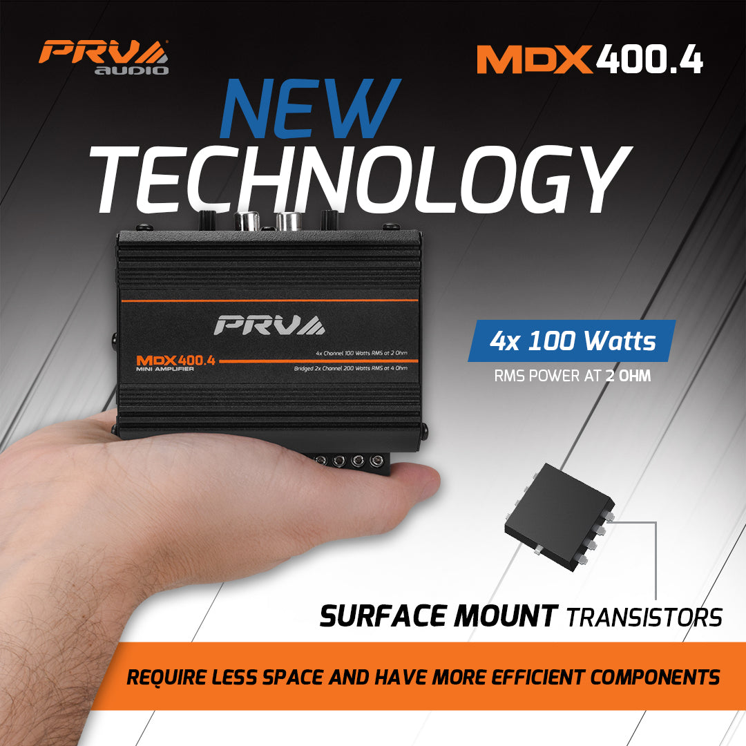 PRV Audio MDX400.4 | 4-Channel Amplifier 2-Ohm