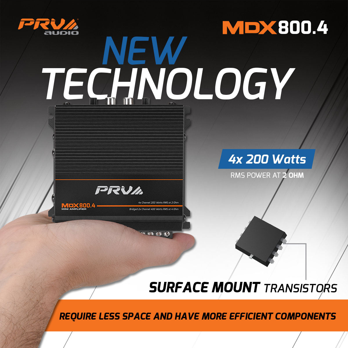 PRV Audio MDX800.4 | 4-Channel Full Range Amplifier