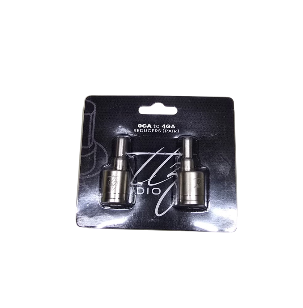Amp Input Reducer 0 Gauge to 4 Gauge Wire Reducers (Pair)