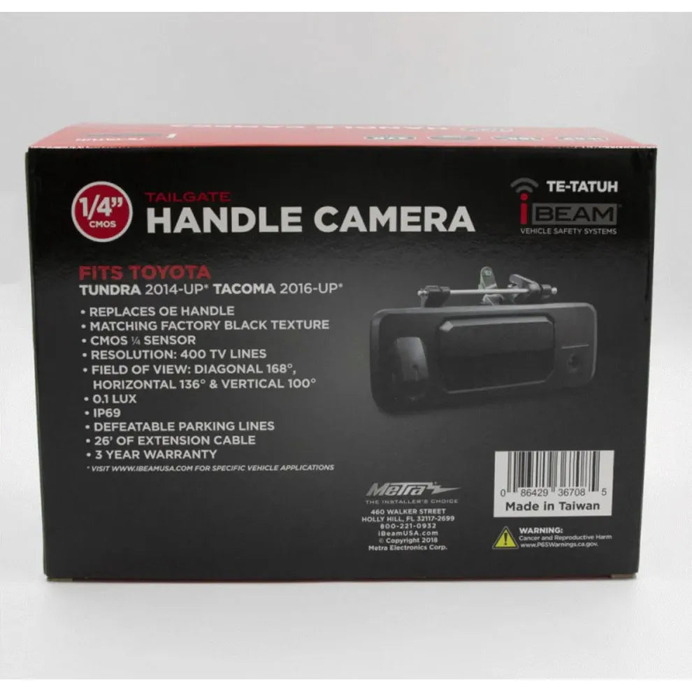 iBeam TE-TATUH - Toyota Tacoma/Tundra Tailgate Handle Camera 2014-Up