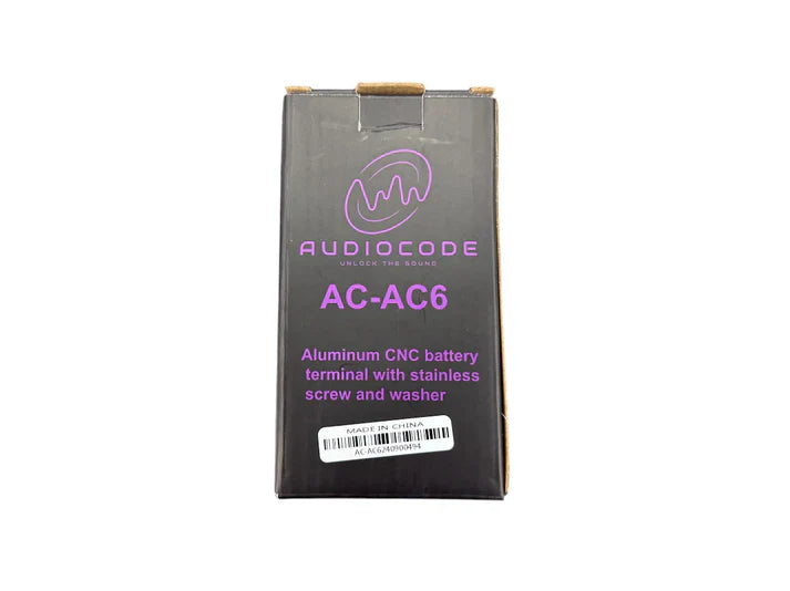 Audio Code AC-AC6 Flat 6 Spot Aluminum Battery Terminal (Single)