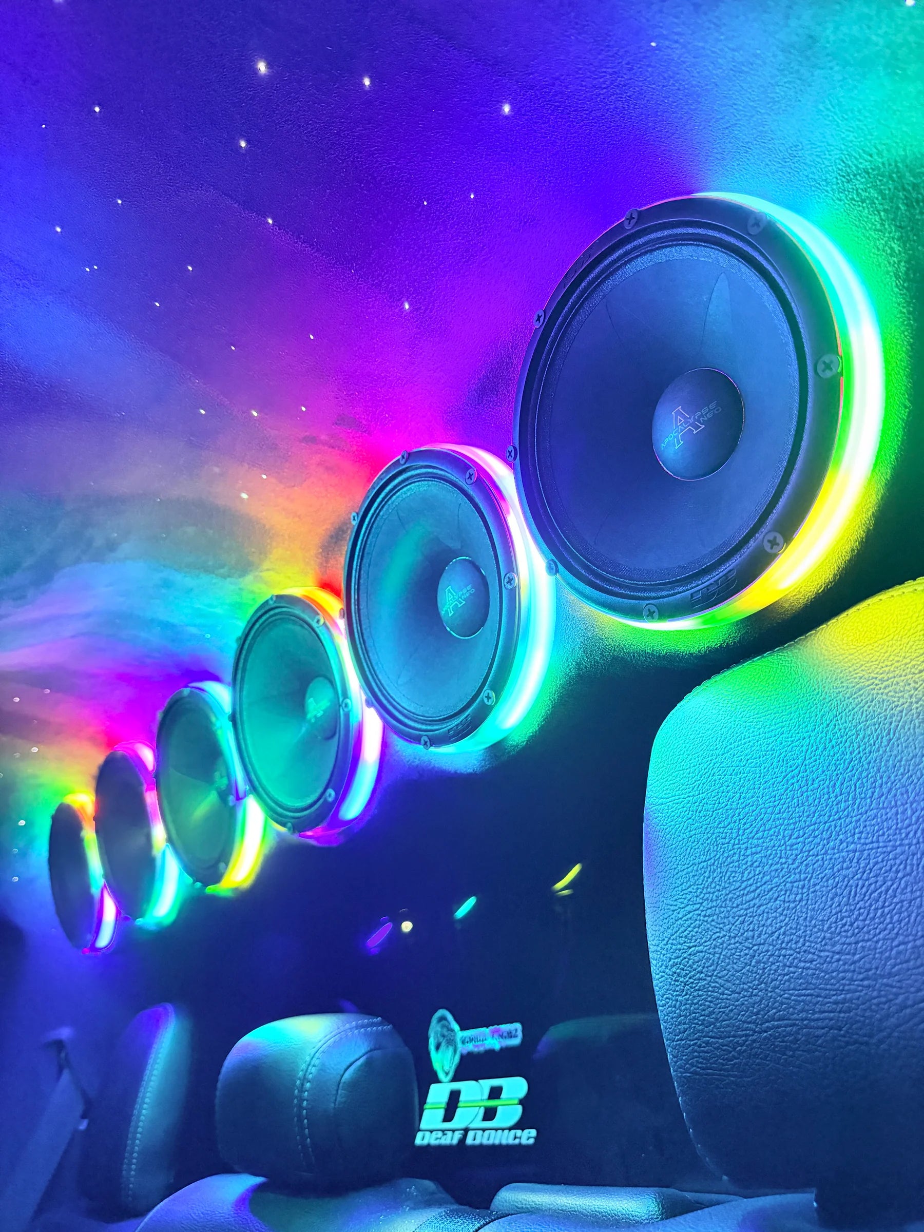 Gorilla Knobz High-Class Series 6.5" Speaker RGB LED Rings