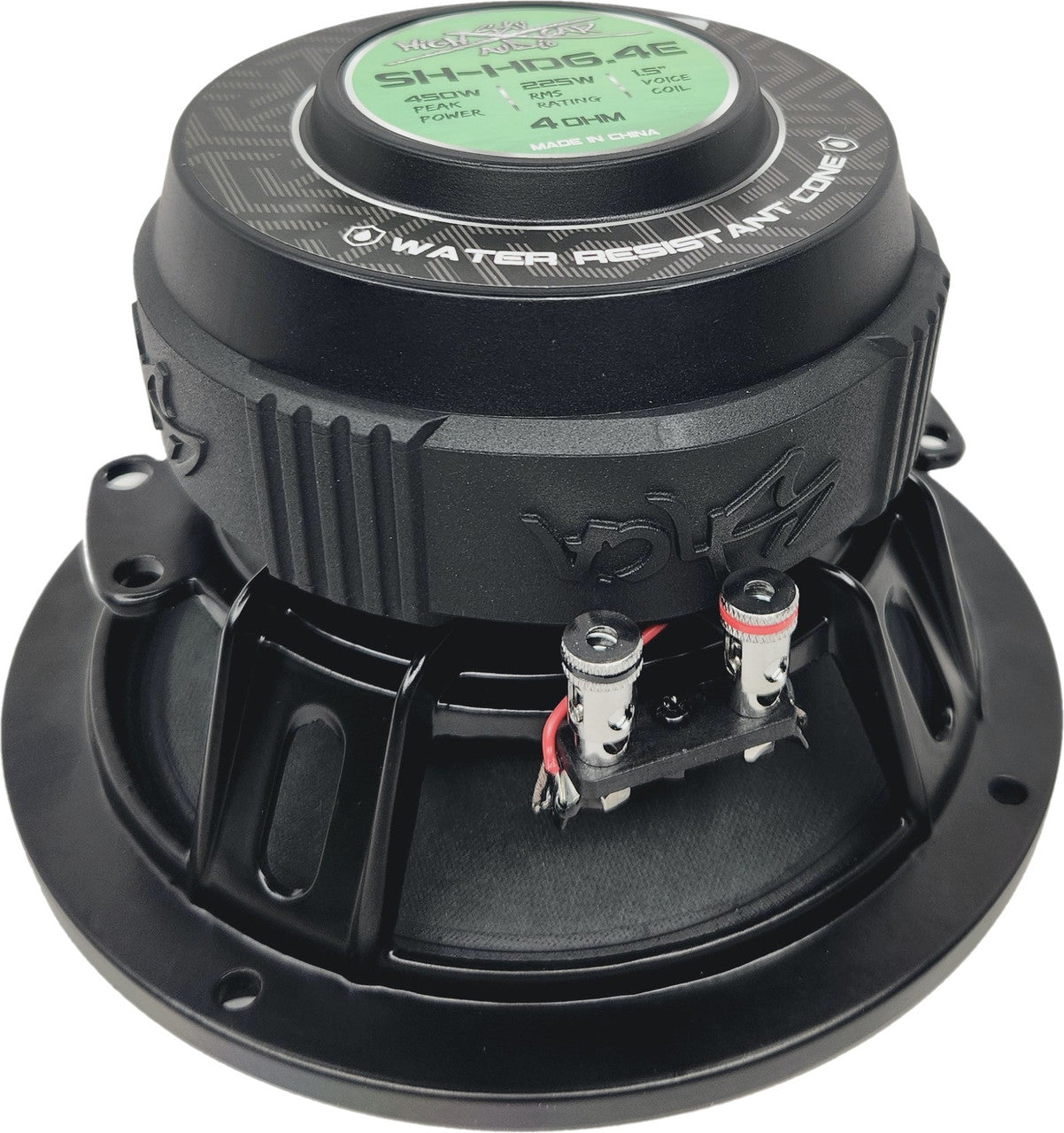 Sky High Car Audio SH-HD6.4E 6.5" 225W RMS Hybrid Midrange Coaxial Speaker 4-Ohm (Single)