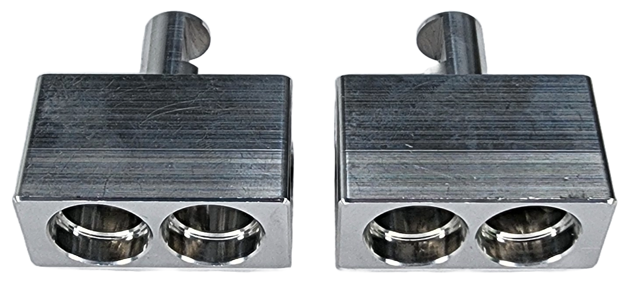Sky High Car Audio Dual 1/0 AWG to Single 1/0 Amp Input Reducers (Pair)