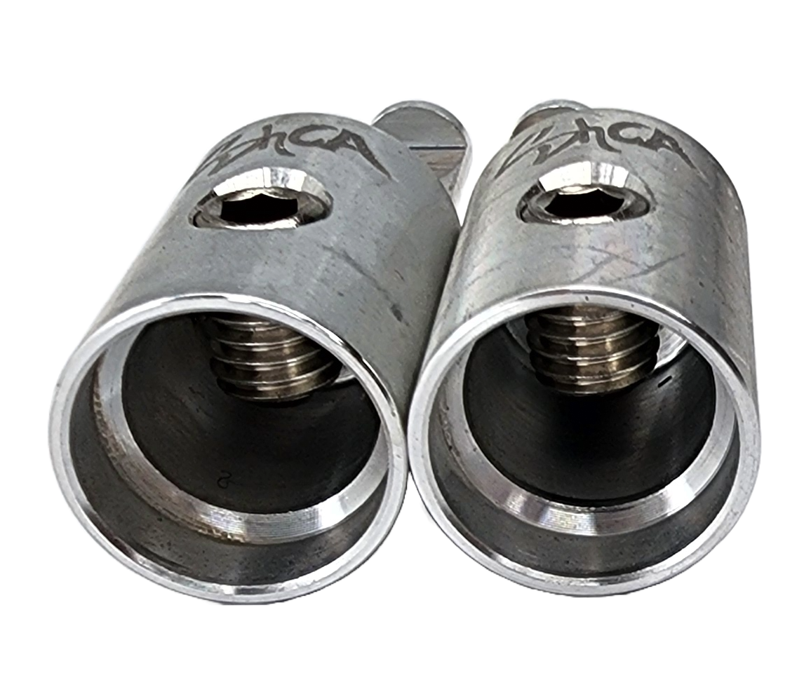 Sky High Car Audio 1/0 to 4 Gauge Amp Input Reducers (Pair)