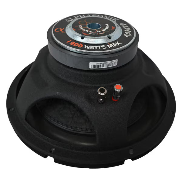 Alphasonik ASW12D 12" 300W RMS Subwoofer DVC 4-Ohm