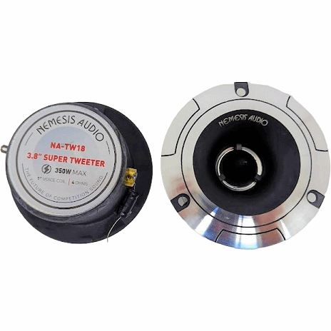 Nemesis Audio NA-TW18 Pro Aluminum Super Bullet Tweeter 175 Watts with