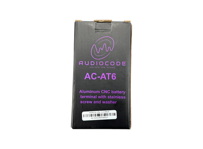 Audio Code AC-AT6 Flat 6 Spot Aluminum Battery Terminal (Single)