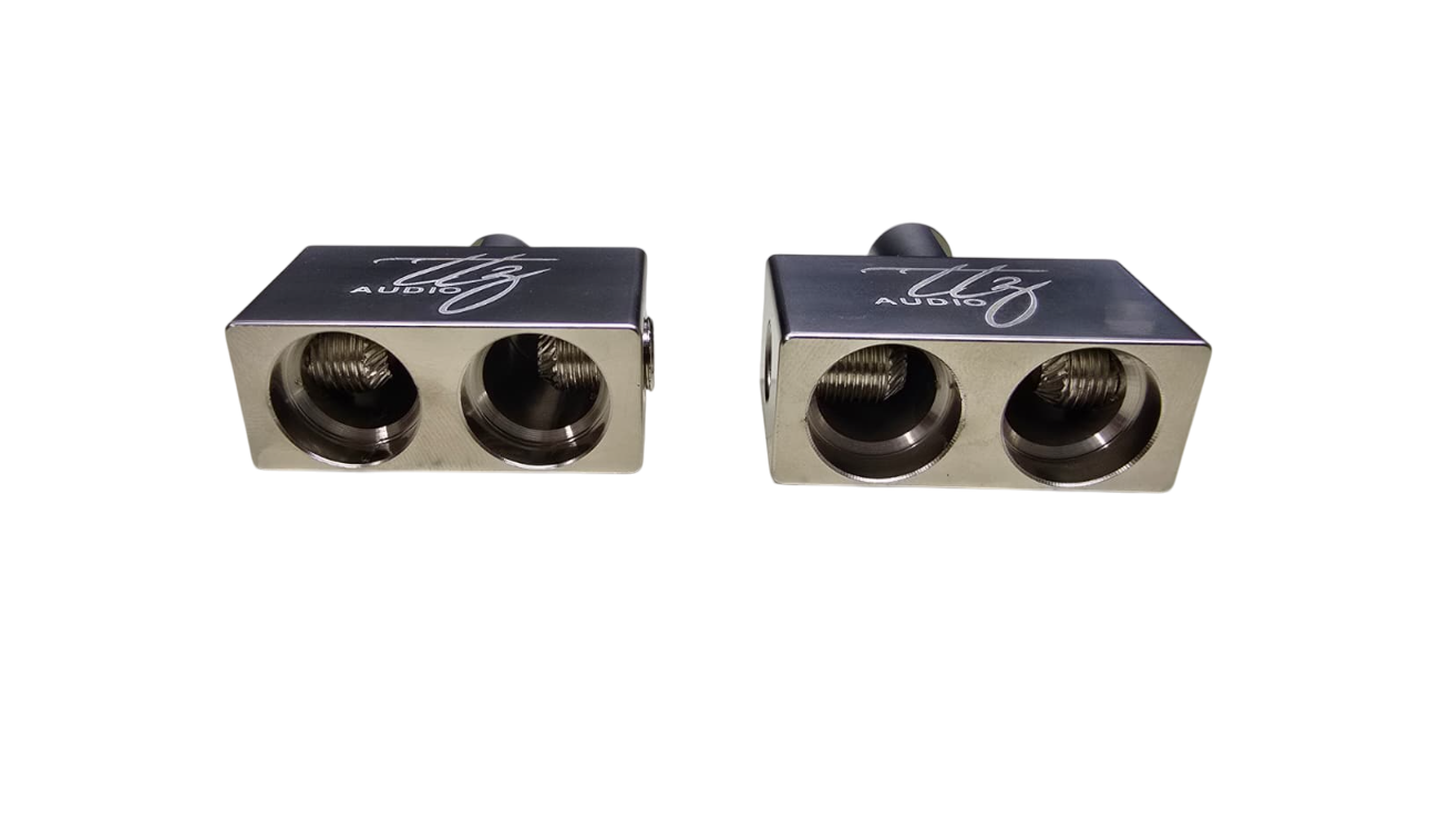 Dual 1/0 AWG to Single 1/0 Amp Input Reducers (Pair)