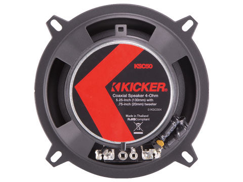 Kicker KSC504 | 5.25" 2-Way Coaxial Speakers 4-Ohm (Pair)