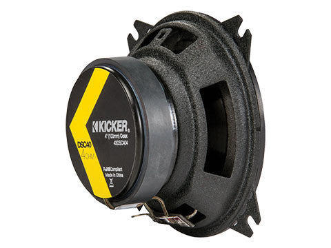 Kicker DSC404 | 4" 2-Way Coaxial Speakers 4-Ohm (Pair)