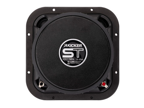 Kicker 49ST7MR4 | 7" Square Midrange Speakers 4-Ohm (Pair)