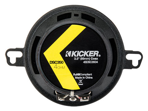 Kicker DSC3504 | 3.5" Coaxial Speakers 4-Ohm (Pair)