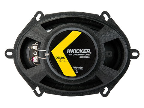 Kicker DSC6804 | 6"x8" 2-Way Coaxial Speakers 4-Ohm (Pair)