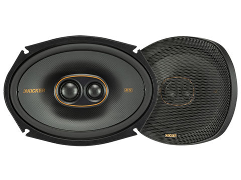 Kicker KSC69304 | 6"x9" 3-Way Coaxial Speakers 4-Ohm (Pair)