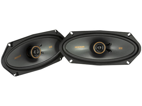 Kicker KSC41004 | 4"x10" 2-Way Coaxial Speakers 4-Ohm (Pair)
