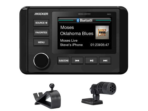 Kicker KMC4 Dual Zone Marine Media Center