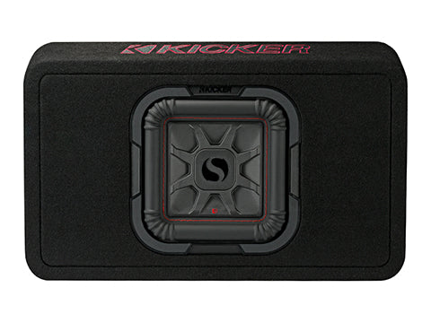 Kicker 46TL7T122 Sealed Enclosure w/ Single L7T Series 12" Shallow Subwoofer