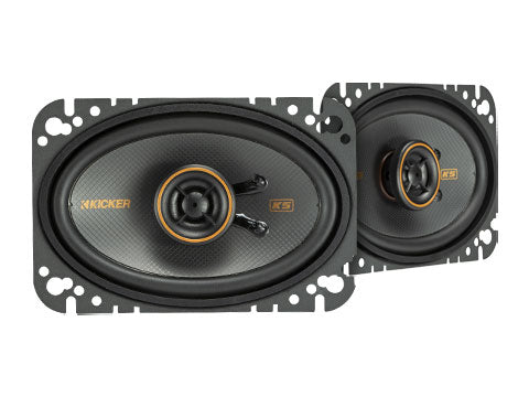 Kicker KSC4604 | 4"x6" 2-Way Coaxial Speakers 4-Ohm (Pair)