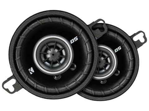 Kicker DSC3504 | 3.5" Coaxial Speakers 4-Ohm (Pair)