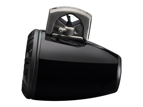 Kicker KMTCXL8 | 8" Marine Wakeboard Tower Speakers w/ RGB Lighting - Black (Pair)