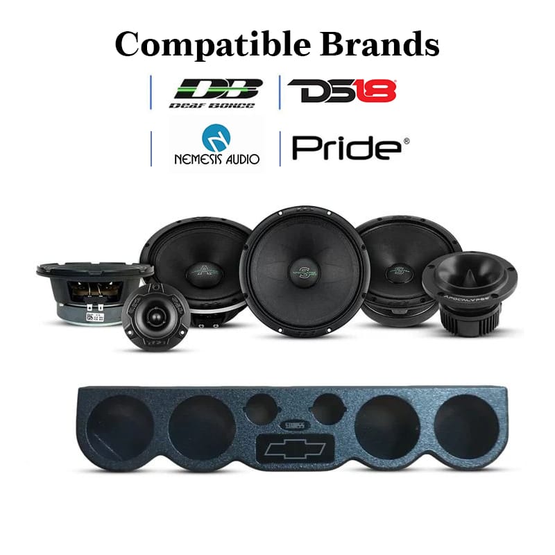 (4) Speaker Logo Rack