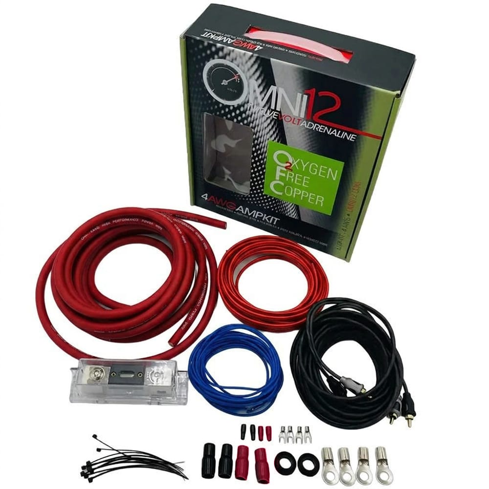 Omni12 100% Copper OFC Amplifier Installation Kit 4GA