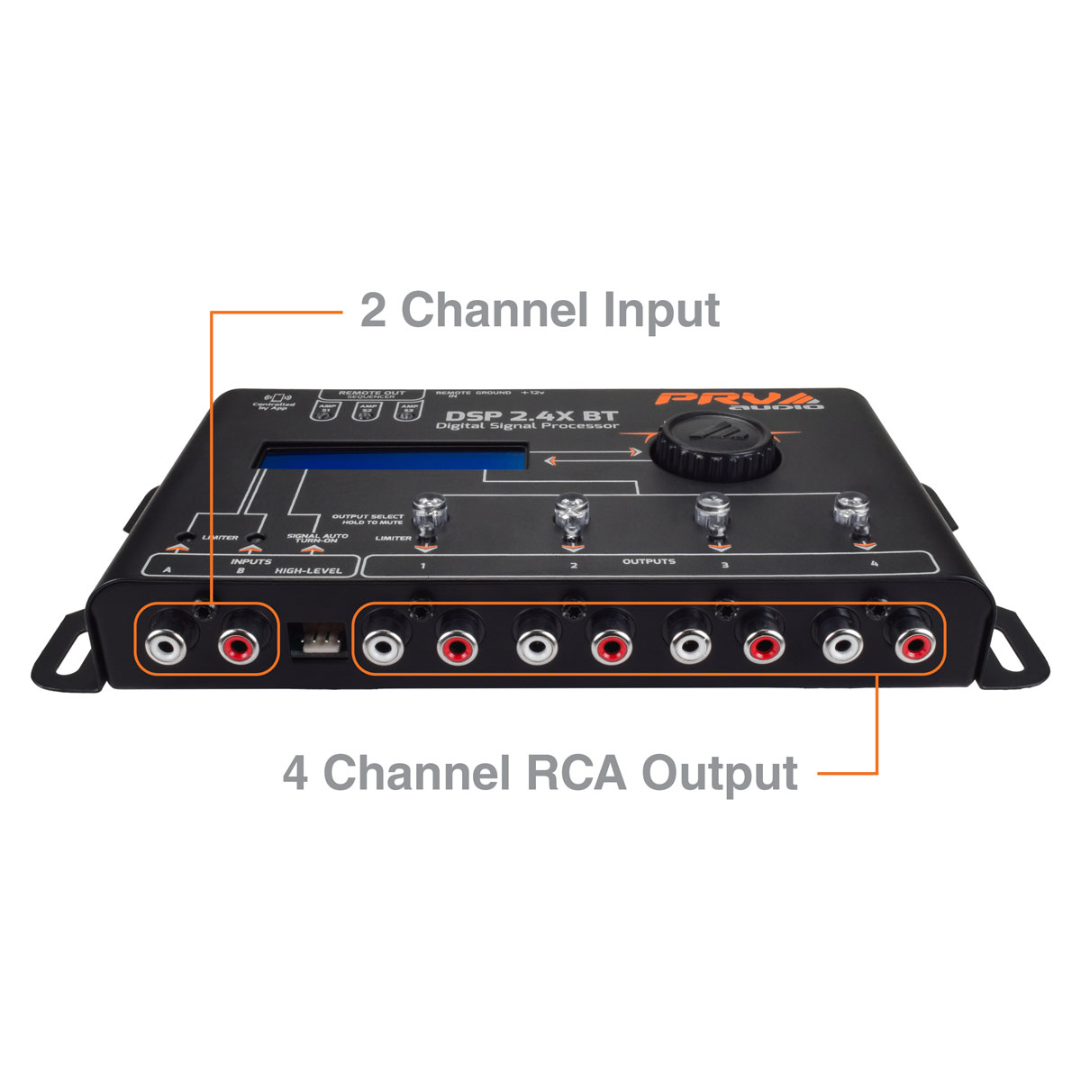 PRV Audio DSP-2.4XBT 4-Channel Bluetooth Digital Signal Processor