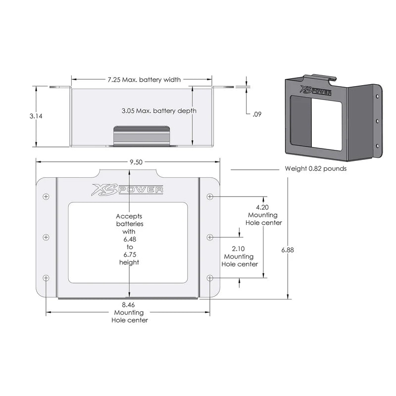 XS Power 511-680 Side Mount