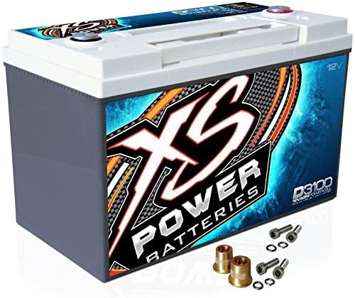XS Power D3100 12V Group 31 AGM 5000 Amp Battery w/ FREE 580 Top Post Terminals