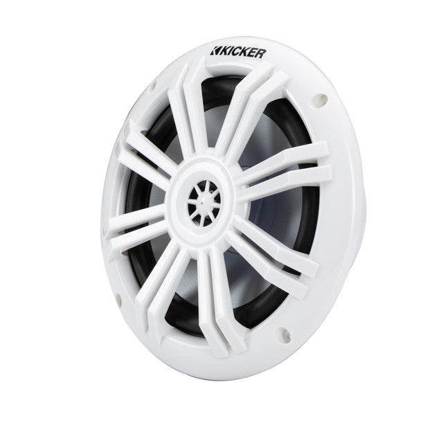 Kicker KM604WL 6.5" Marine Coaxial Speakers w/ RGB Lighting 4-Ohm (Pair)