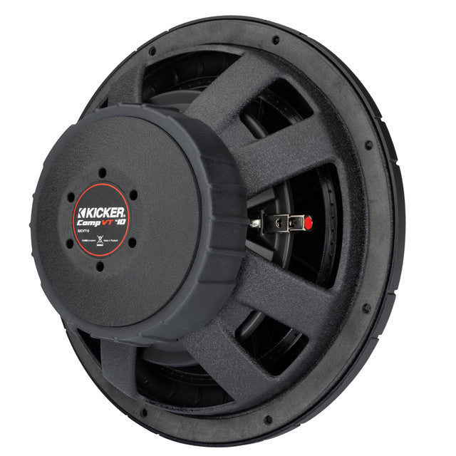 Kicker CVT104 | 10" 375W RMS Shallow Subwoofer SVC 4-Ohm