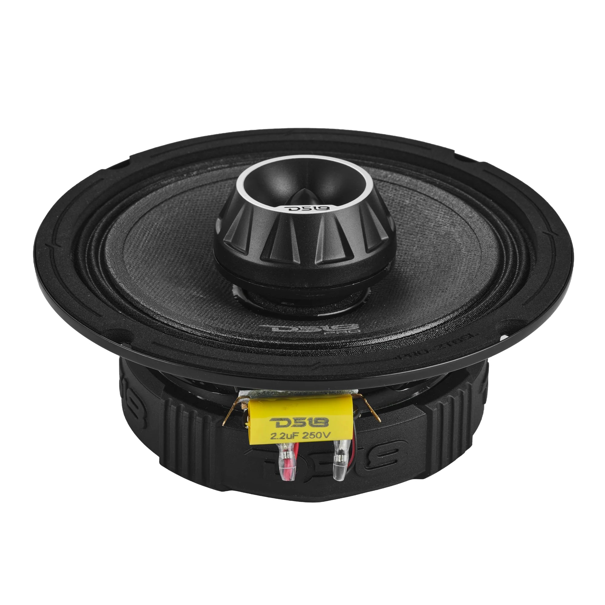 DS18 PRO-ZT6SL 6.5" 200W RMS Slim Coaxial Midrange Speaker  Built-in Bullet Tweeter (Single)