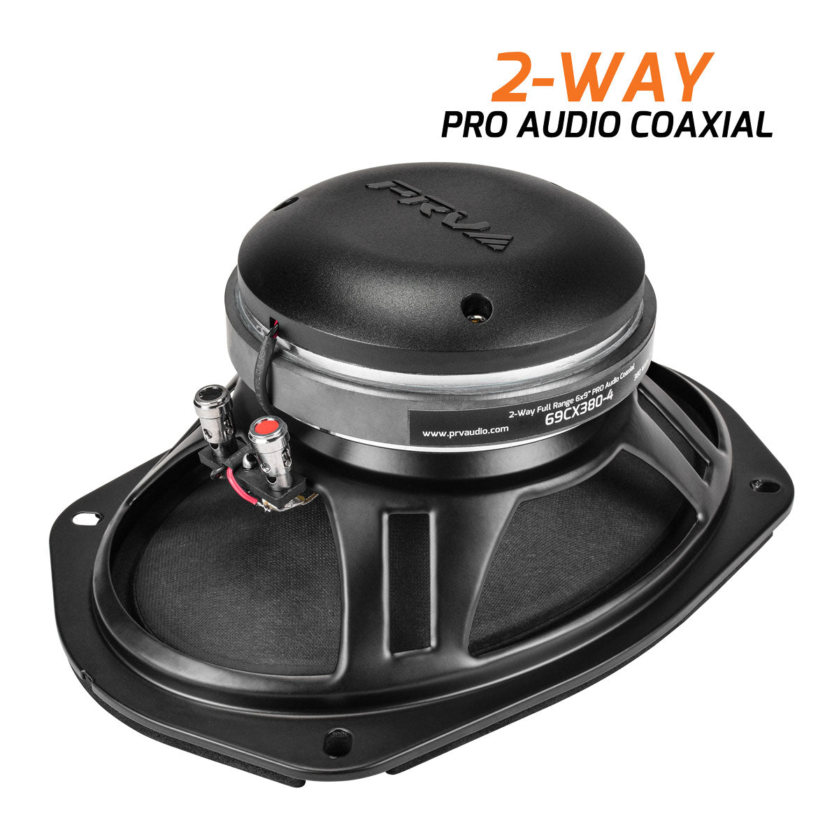 PRV Audio 69CX380-4 | 6"x9" 380W RMS Coaxial Speaker (Single)