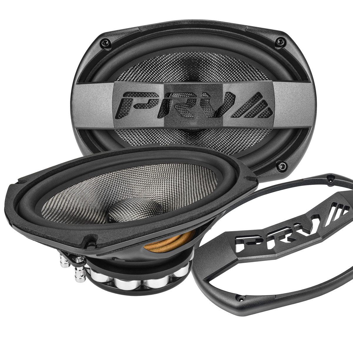PRV Audio 69MR500CF-NDY-4 | 6"x9" 500W RMS Neodymium Midrange Loudspeakers (Pair)