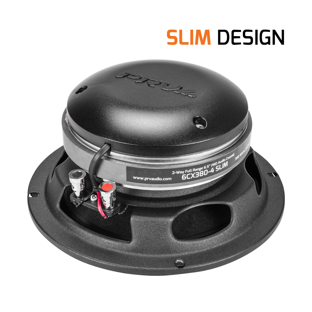 PRV Audio 6CX380-4 SLIM | 6.5" 380W RMS Coaxial Speaker (Single)