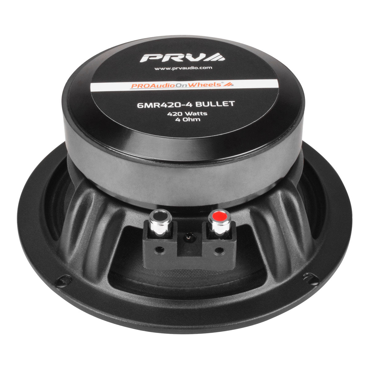 PRV Audio Bundle (2) 6MR420-4 6.5" Midrange Speakers & (2) TW500Ti-4 Pro Tweeters
